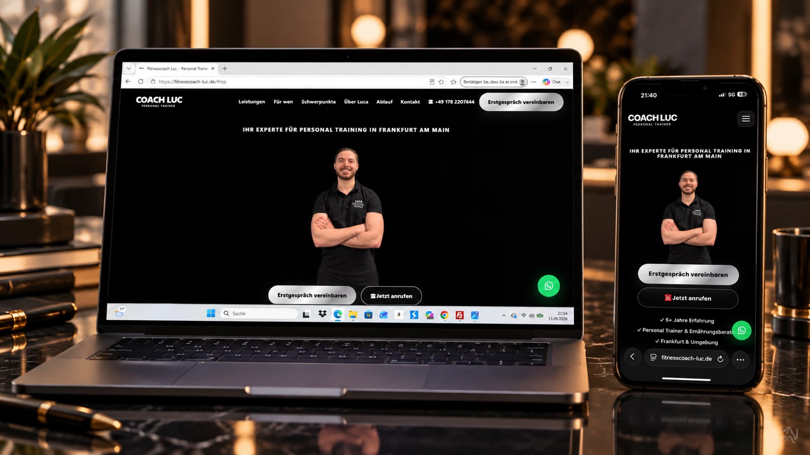 Homepage von Fitnesscoach Luc