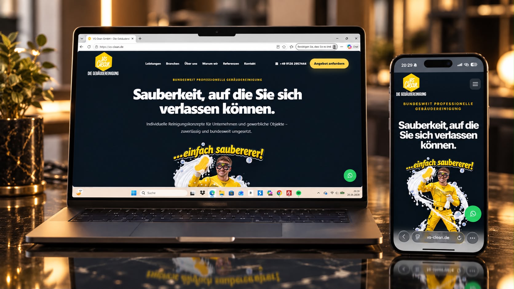 Homepage von VS-Clean